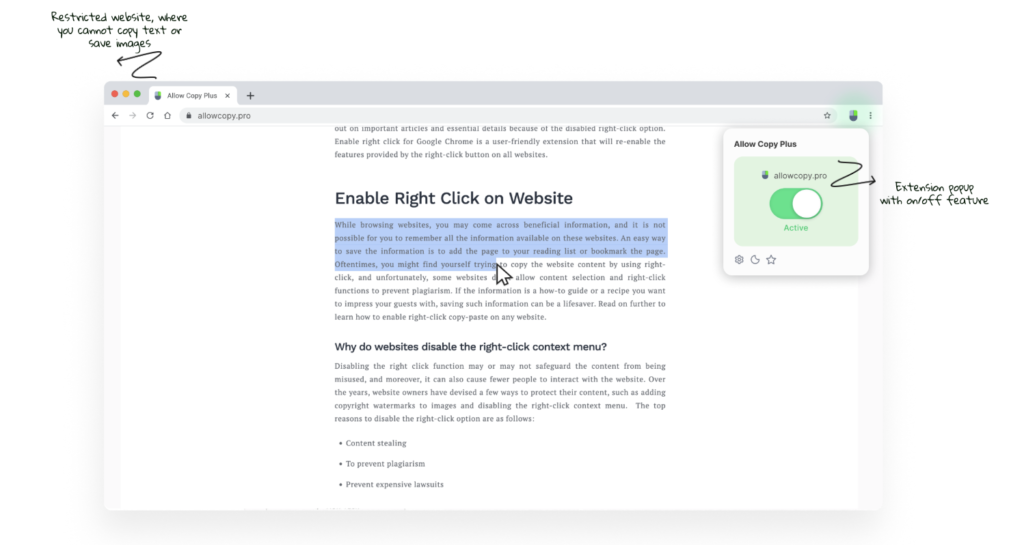 Allow Right Click