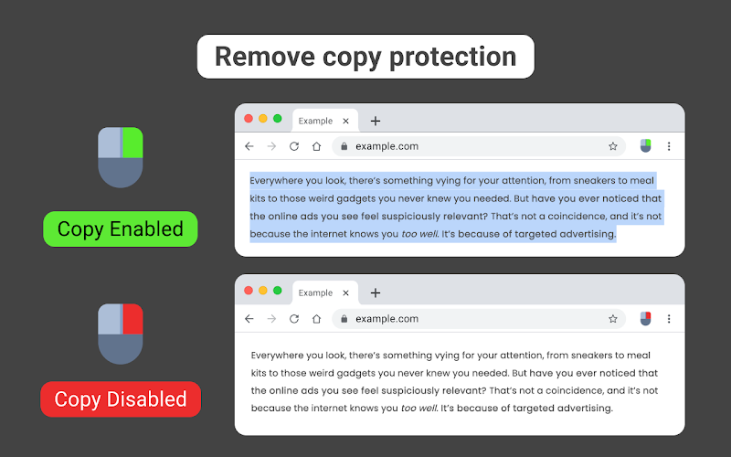 Allow Right Click Chrome
